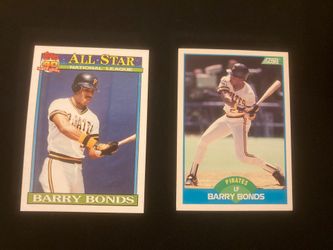 Old Barry Bonds Baseball Cards