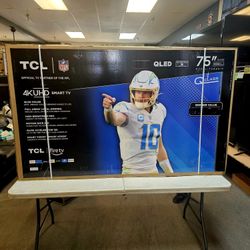 TCL 75 INCH QLED FIRE TV'S IN STOCK 75Q691F FULL ARRAY W/WARRANTY - PAYMENT PLANS