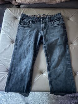 Rock Revival Dark Grey Denim Jeans Size Woman’s 28