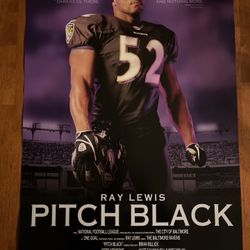 Ray Lewis Pitch Black Poster