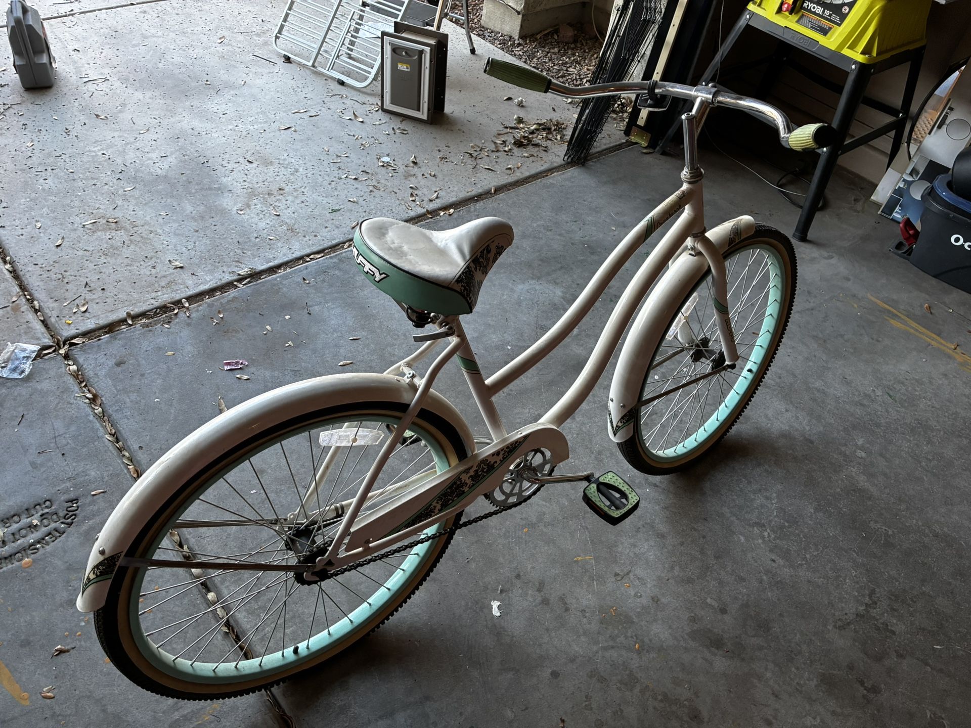 White And Blue Bike