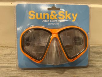 SUN & SKY ADULT SWIM MASK SHATTERPROOF LENSES ETRA WIDE VIEW