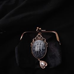 Black And Gold Pouch/Wallet