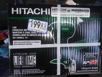 Hitachi -Metabo18-Volt Variable Speed Brushless Cordless Impact Driver WH18DBDL2P4