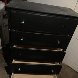 Black Dresser Chest 5 Drawer