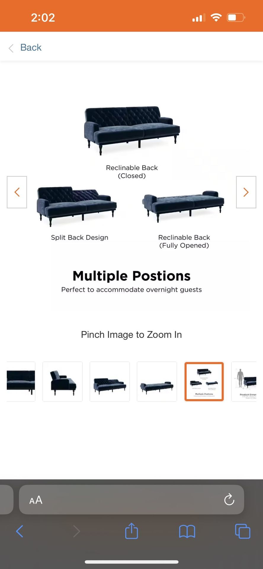 Futon sofa And chair for Sale in Chandler, AZ OfferUp