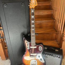 Squier Classic Vibe Jaguar (Brand New) W/ Hardshell Case,  Fender Amp