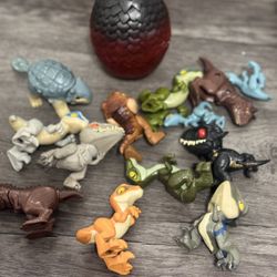 14 Pieces  Biting Finge Dinosaur Toys 
