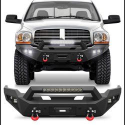 New in a sealed box For Dodge Ram 1(contact info removed)-2007-2008 Front Bumper with Winch Plate & Sensor Holes (C238)