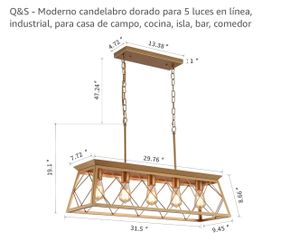 Lámpara Con Cadenas 