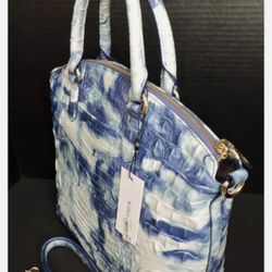 Brahmin Duxbury Chambray Satchel.