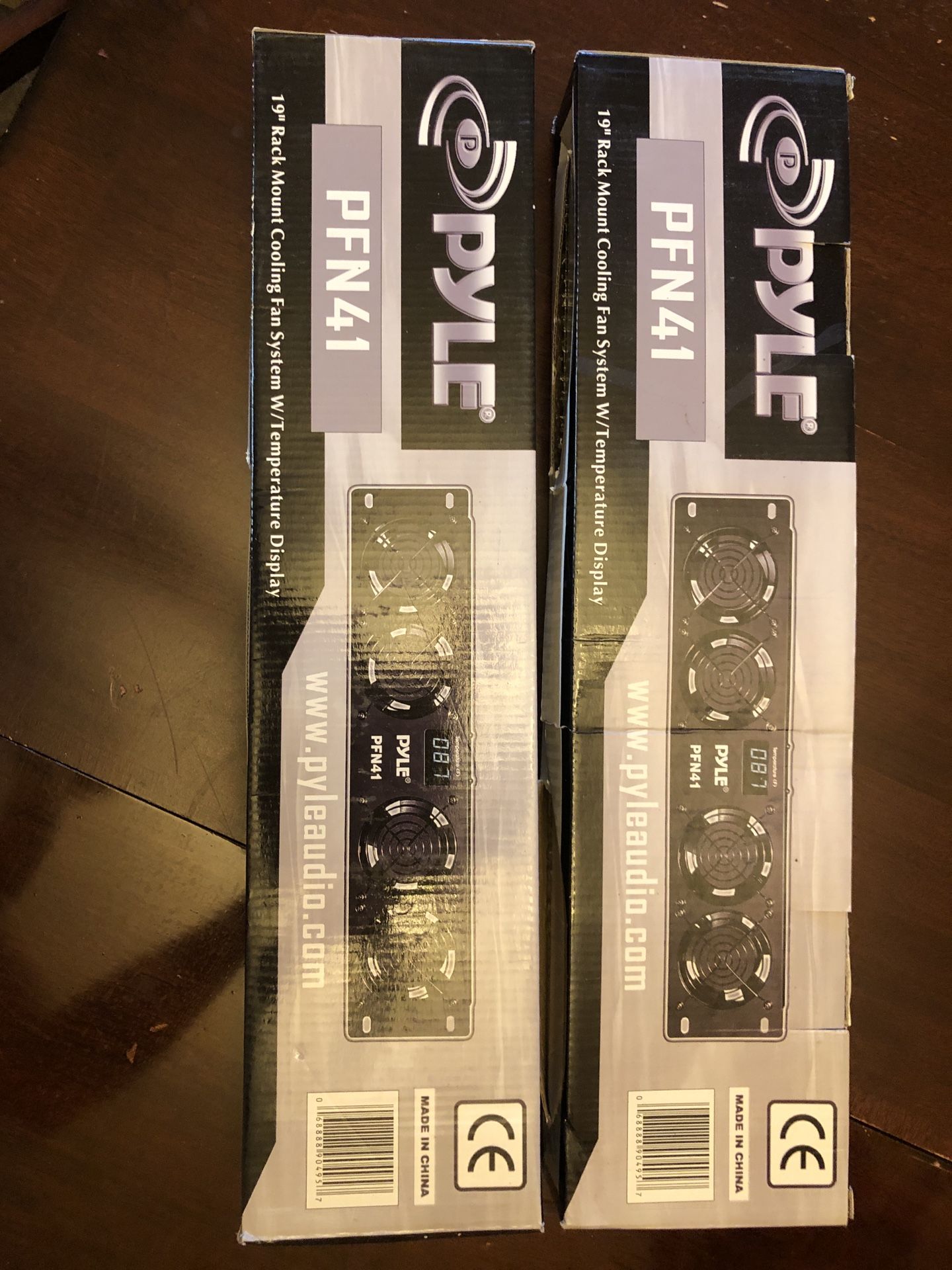 (2) Pyle 19" Rack Mount Cooling Fan System w/ Temperature Display