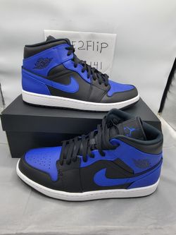 Men Sz 12 Jordan 1 Mid Hyper Royal ( 2021 ) 554724-077