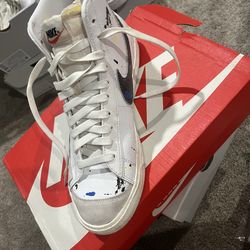 nike blazer mid 77 paint splatter