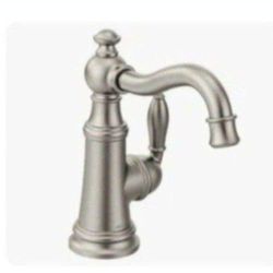 Moen S62101SRS Weymouth Single Handle Traditional Bar Faucet, Spot Resist Stainless