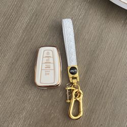 Car Remote Cover  With Leather Strap