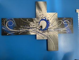 Abstract multi panel art