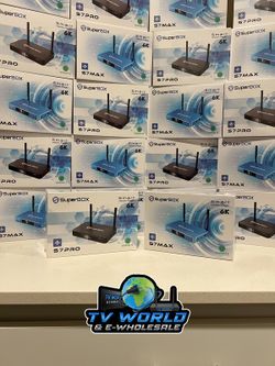 SuperBOX Super box S7 Models Max, S7 Pro, S6 Ultra, Supreme & Vsee V6 Plus, V6 Max Vsee Elite Mini, Elite Ultra 8 Authorized Wholesale distributors 