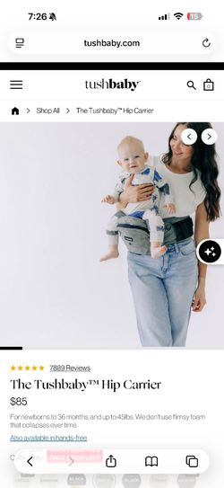 The tushbaby hip carrier