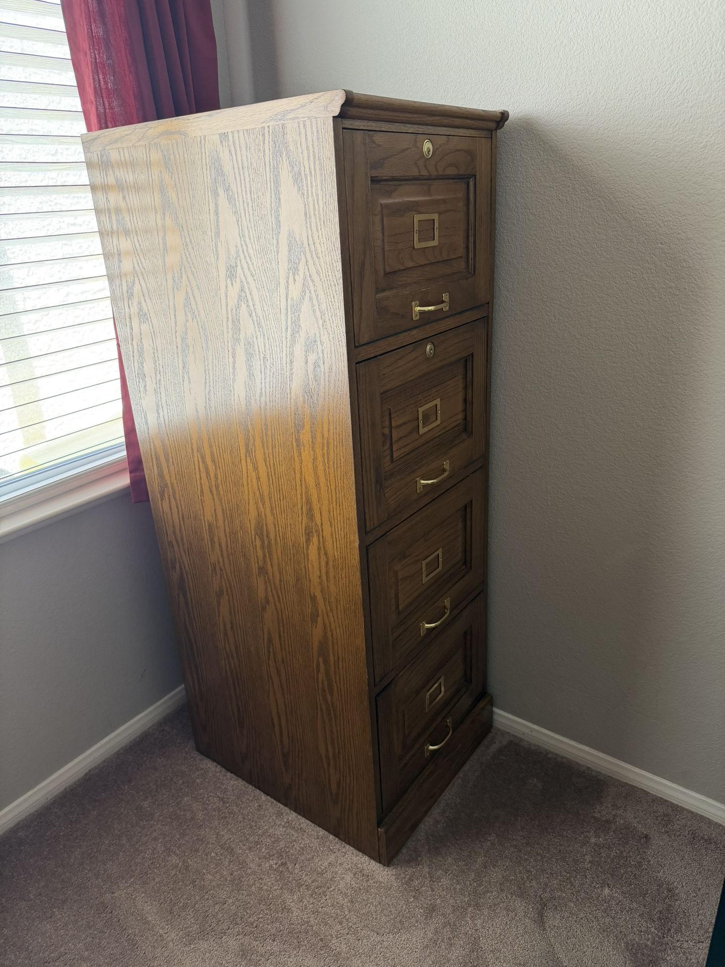 Solid Wood File Cabinet