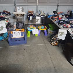 Boys Baby And Small Toddler Clothes W/misc Items