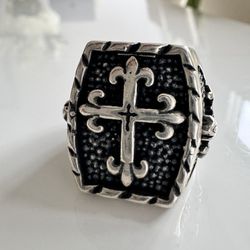 Twisted Cross Ring 925SS