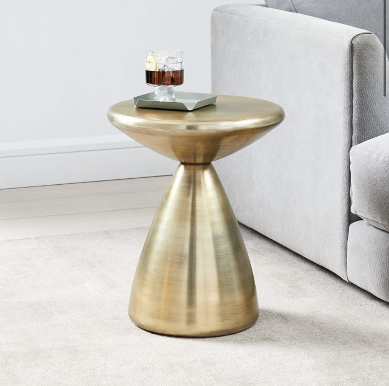 Gold Side Table Brand New