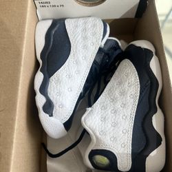 Jordan 13 Retro “Obsidian” White And Blue Size 4c 