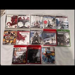 PS3, PS3 Games, Controllers and an XBox game