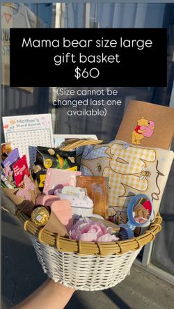 Mother’s Day gift basket large mama bear Pooh