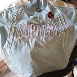 Supreme Satin Pullover Jacket