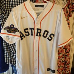 Men's Nike Alex Bregman White/Gold Houston Astros 2023 Gold