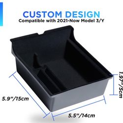 Tesla Model 3 Model Y 2021 Center Console Organizer Tray Stowing Accessories