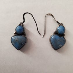 Sterling Earrings By P.SKEETS with Stone