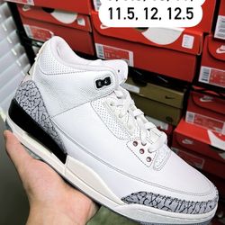Nike Air Jordan 3 White Cement 6c 8c 6.5y 9 9.5 10 11 11.5 12 12.5 13