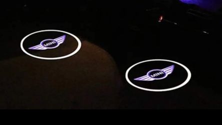2 logo light for mini cooper
