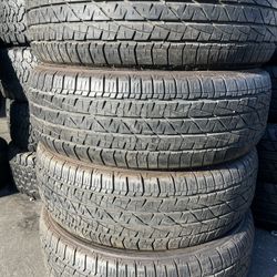 p265/65/17 firestone set of 4 tires 65% of tread