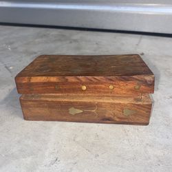 Small Antique Wooden Chest 