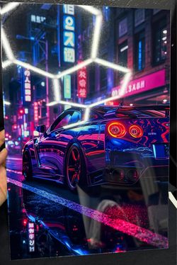 Nissan GTR Custom Metal Print