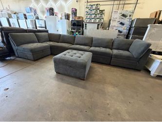 Thomasville Tisdale Modular Sectional 7pc  Dark Gray $1200