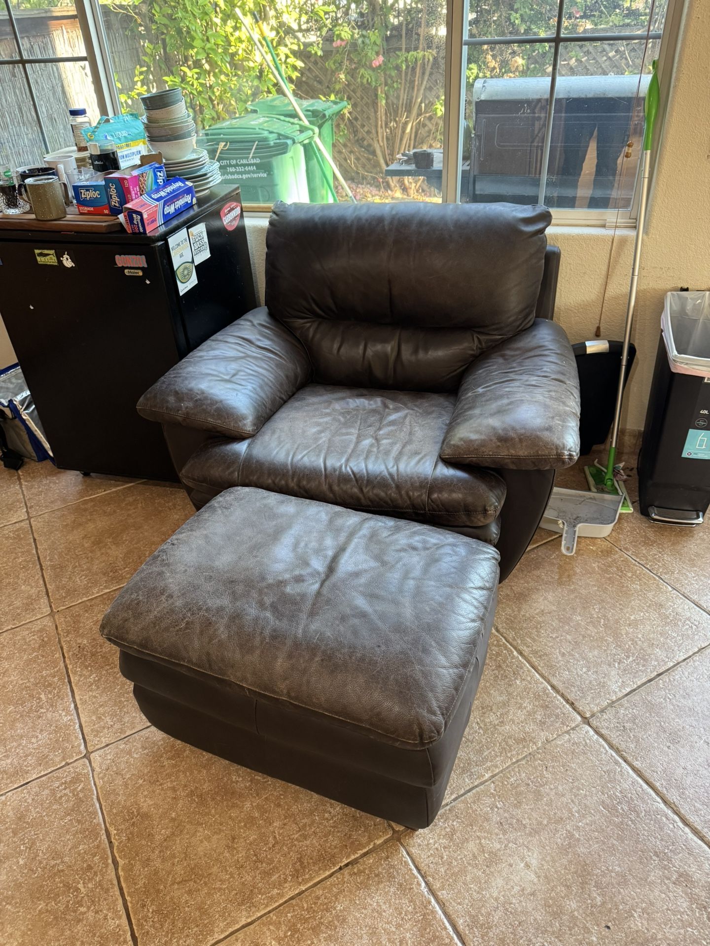 Genuine Leather Couch