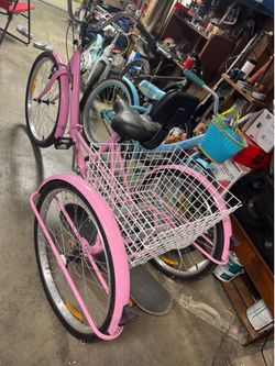 Woman bikes