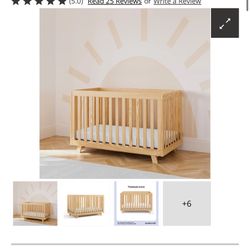 Crib With Mattress And Sheets 