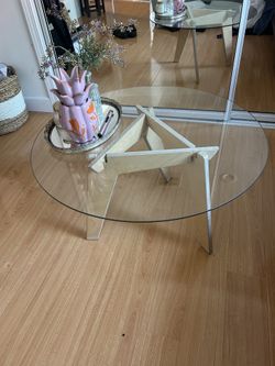 Wood And Glass Coffee Table