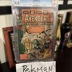 The Avengers#1 1963 Comics CGC 4.0 Grade