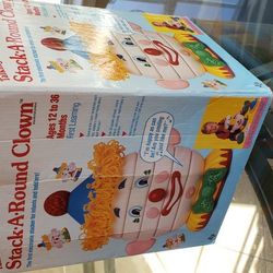 Vintage 1990's Texas Instruments Stack Around Clown Educational Toy Learning

