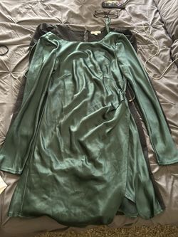 Green Silk Dress 