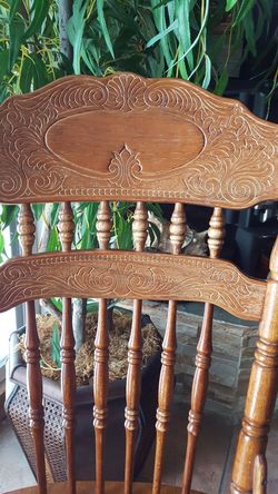 All wood chair