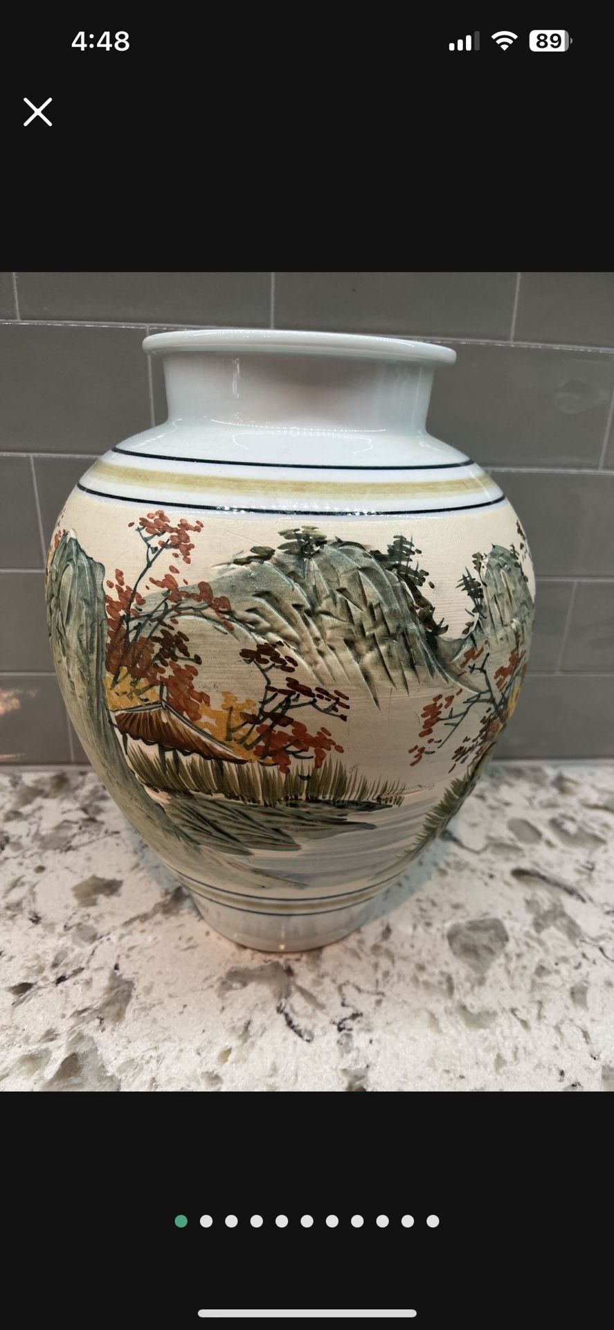 Asian Carved Vase