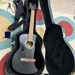 Acoustic Guitar with Locking Case